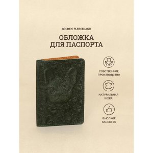 Обложка для паспорта, цвет зелёный No brand