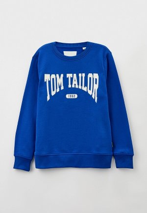 Свитшот Tom Tailor. Цвет: синий