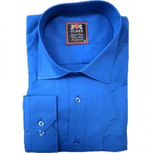 Рубашка , размер 5XL, синий Olser. Цвет: синий