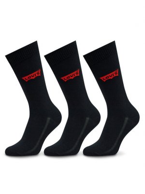 Комплект из 3 высоких мужских носков Levi's, черный Levi's