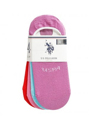 Пурпурные женские носки, 4 пары U.S. Polo Assn.