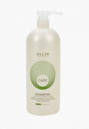 Шампунь Ollin CARE для восстановления волос restore, 1000 мл. Цвет: прозрачный