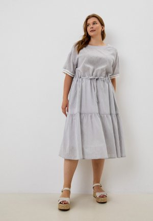 Платье Intikoma. Цвет: серый