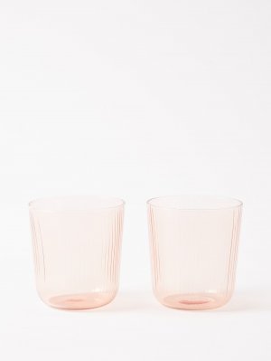 Набор из двух бокалов для вина luisa без ножки. , розовый R+D.LAB