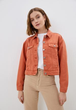Куртка джинсовая Summum. Цвет: оранжевый