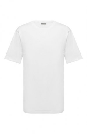 Хлопковая футболка Dries Van Noten. Цвет: белый