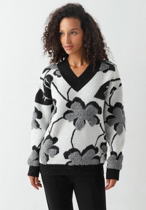 Пуловер Villosa. Цвет: белый
