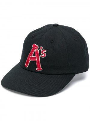 Бейсболка с нашивкой-логотипом Aries. Цвет: черный