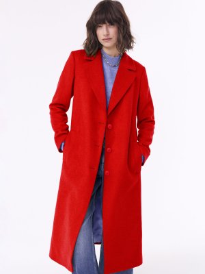 Пальто Emanuela из переработанной шерстяной смеси , красный Baukjen. Цвет: красный