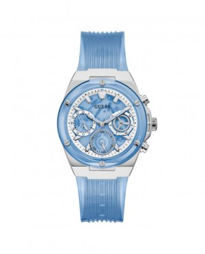 Женские часы Athena GW0409L1 из полиуретана с синим ремешком , синий Guess