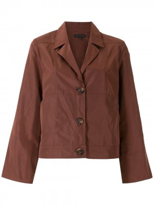 Однобортная куртка Alcaçuz. Цвет: коричневый