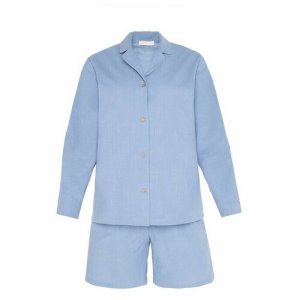 Пижама , размер 44-46, голубой Kaftan. Цвет: голубой