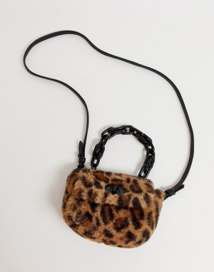 Сумка из искусственного меха с леопардовым принтом -Мульти Chateau