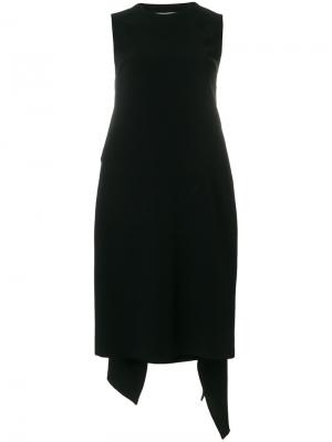 Платье с драпировкой и открытой спиной Givenchy. Цвет: чёрный