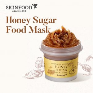 SKINFOOD Медово-сахарная пищевая маска 120г (4,23 унции.) Очищающее средство для лица