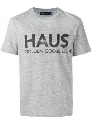 Футболка с принтом логотипа Haus By Ggdb. Цвет: серый