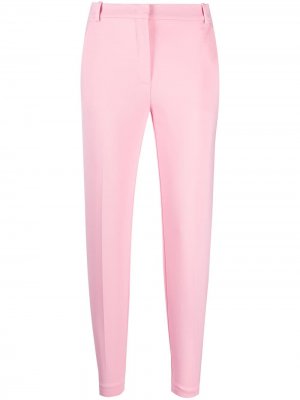 Укороченные брюки строгого кроя Pinko. Цвет: розовый