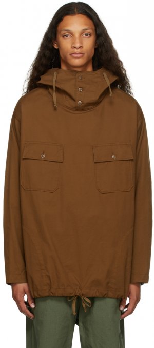 Brown Twill Hooded Shirt Engineered Garments. Цвет: ct180brn