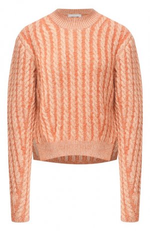 Шерстяной пуловер Chloé. Цвет: оранжевый