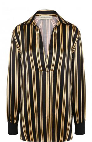 Блуза свободного кроя в полоску By Malene Birger. Цвет: черный