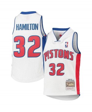 Джерси Big Boys Richard Hamilton White Detroit Pistons 2003-04 Hardwood Classics Swingman Mitchell & Ness