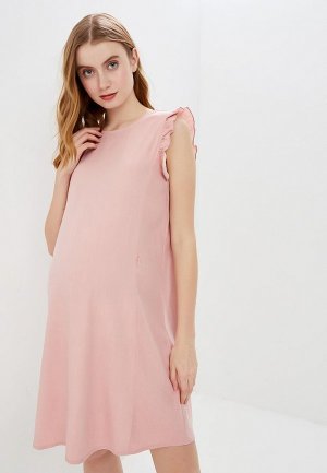 Платье I Love Mum Морлей. Цвет: розовый