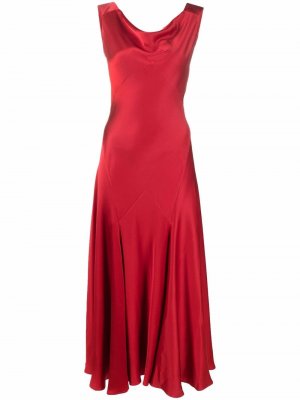 2000s sleeveless pleated dress John Galliano Pre-Owned. Цвет: красный