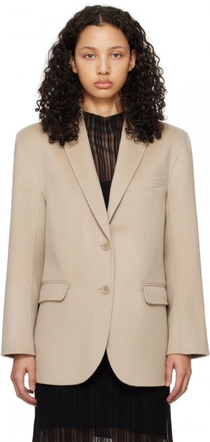 Серо-коричневый пиджак Quinn Anine Bing, цвет Oatmeal BING