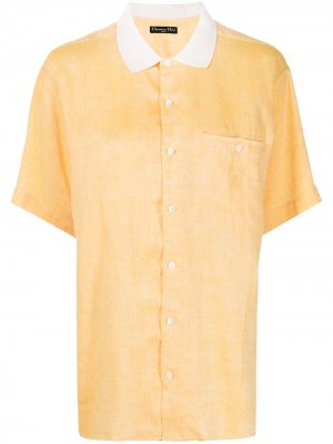 Рубашка pre-owned с короткими рукавами Christian Dior. Цвет: желтый