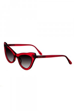 Солнцезащитные очки Kitty ручной работы в Италии , красный Bertha
