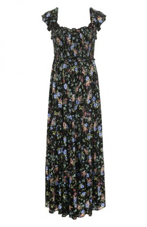 Платье из вискозы Pietro Brunelli. Цвет: чёрный