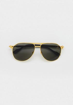 Очки солнцезащитные Gucci GG1220S 001. Цвет: золотой
