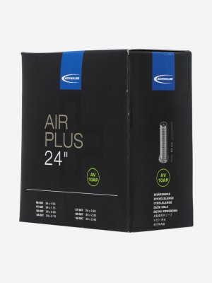 Камера AV10AP Air Plus 24 автониппель, Черный Schwalbe. Цвет: черный
