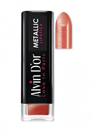 Помада Alvin Dor D'or Metallic Lipstick Тон 13. Цвет: коралловый