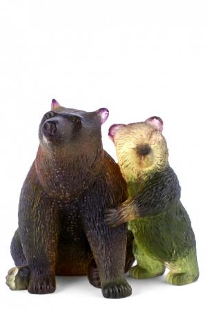 Статуэтка Медведица с медвежонком Daum. Цвет: коричневый