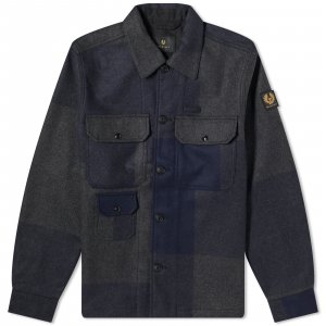 Рубашка Forge Overshirt, цвет Navy & Charcoal Belstaff