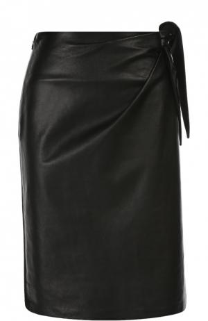Кожаная юбка Diane Von Furstenberg. Цвет: черный