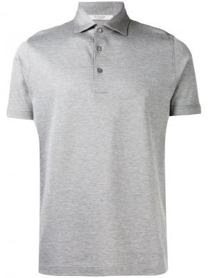 Рубашка-поло с короткими рукавами La Fileria For D'aniello. Цвет: серый
