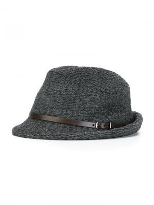 Вязаная шляпа Woolrich. Цвет: серый