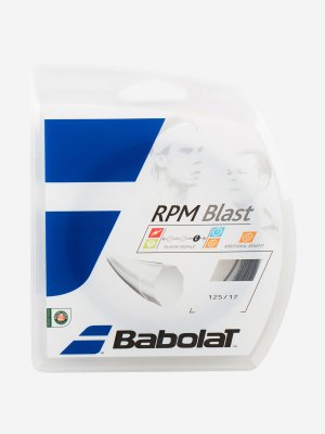 Струна для большого тенниса RPM Blast, Черный Babolat. Цвет: черный
