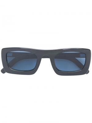 Солнцезащитные очки с квадратной оправой Delirious. Цвет: черный