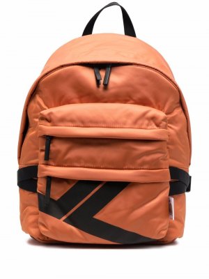 Рюкзак на молнии с логотипом LANVIN. Цвет: оранжевый