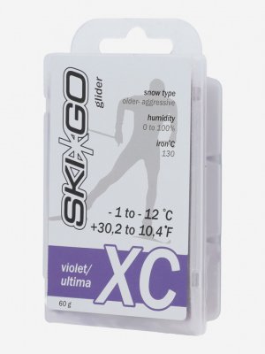 Мазь скольжения для беговых лыж XC -1/-12, 60 г, Фиолетовый Ski Go. Цвет: фиолетовый