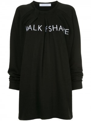 Платье-толстовка с логотипом Walk Of Shame. Цвет: черный