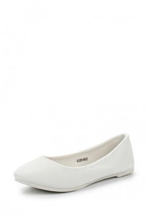 Балетки Ideal Shoes ID005AWSBF30. Цвет: белый