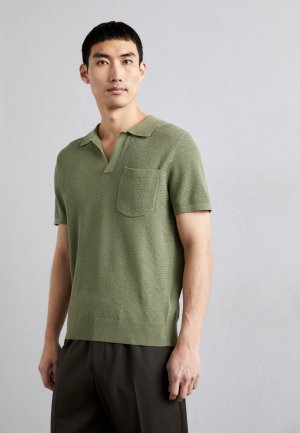 Рубашка-поло Ben Open Collar , цвет oil green J.LINDEBERG
