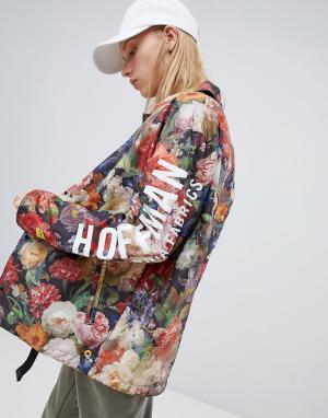Складывающаяся спортивная куртка с цветочным принтом и логотипом Herschel x Hoffman voyage-Мульти Supply Co