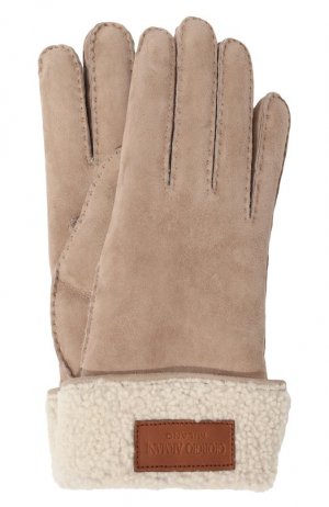 Перчатки Giorgio Armani. Цвет: коричневый