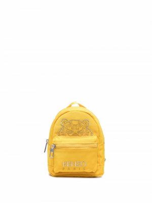 Embroidered Tiger Head mini backpack Kenzo. Цвет: желтый