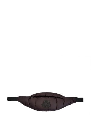 Поясная сумка Legere из стеганого нейлона с фетровым логотипом MONCLER. Цвет: черный